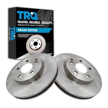 Imagem de TRQ Par de kit de rotor de freio a disco lateral dianteiro LH e RH para Mercedes E320 E350