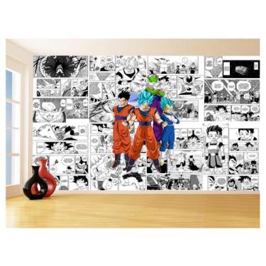 Imagem de Papel De Parede Dragon Ball Goku Vegeta Anime 3,5M Dbz252 - Você Decor
