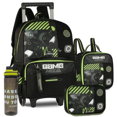 Imagem de Kit Mochila Lancheira Estojo Gamer Video Game Meninos Escola - Clio St