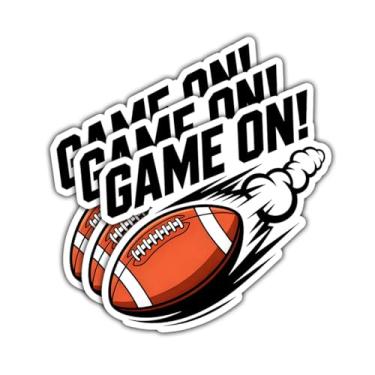 Imagem de 3 adesivos de vinil esportivos motivacionais com design de bola de velocidade para laptop, garrafa de água, caderno, scrapbook, skate, presente para fãs de futebol e atletas (7,6 cm)