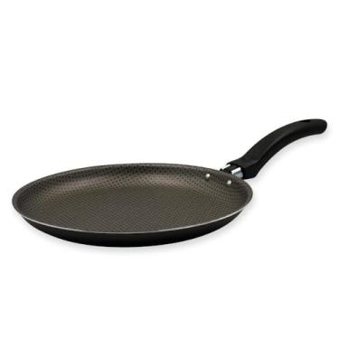 Imagem de Panquequeira Frigideira Antiaderente, Cinza, 22cm, com Cabo Ergonômico
