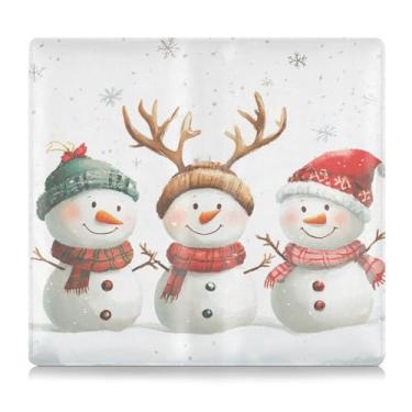 Imagem de CEBUGI Porta-luvas e porta-luvas com desenho animado de boneco de neve para organizador de documentos, 12,5 cm x 24 cm