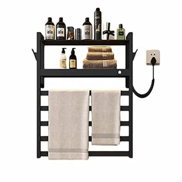 Imagem de APUM Toalheiro inteligente toalheiro elétrico, para banheiro, aço inoxidável, aquecedor de toalhas, calefator, secador de toalhas rápido, termostato embutido, fácil instalação