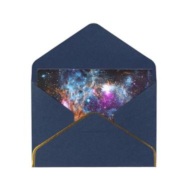 Imagem de Cartões comemorativos Universe Galaxy Space Print para todas as ocasiões, convites de festa de aniversário de casamento, 12,7 x 15,2 cm