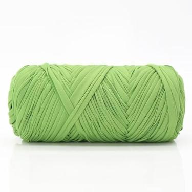 Imagem de Fio de tecido elástico extra largo de 2 cm, novelo jumbo para tricô, ultramacio e elástico para fazer chinelos e sacolas de casa (verde)