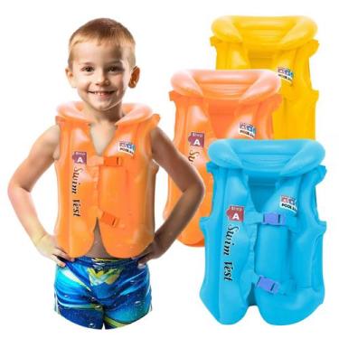 Imagem de Colete Inflável Infantil Boia Piscina Praia Mar Salva-Vidas Crianças P