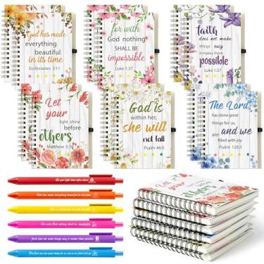 Imagem de Conjunto de presente da Bíblia cristã, 24 peças, flores religiosas, notas adesivas, bobina, citação da Bíblia, canetas esferográficas inspiradoras para festas temáticas da Bíblia, evento religioso,