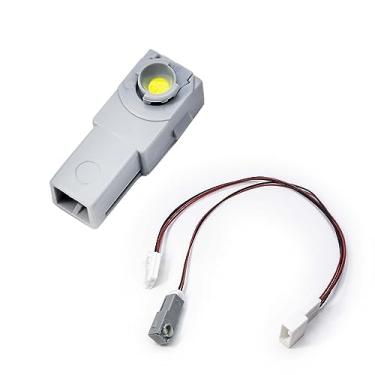 Imagem de PA Luz ambiente para console central com orifício reservado original com chicote de fiação dedicado compatível com Toyota Cross Auris Subaru (branco)