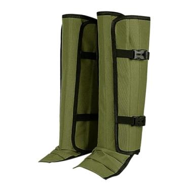 Imagem de oshhni Polainas de proteção contra cobras, portáteis e leves, para botas de caminhada, mochilão, escalada, esportes ao ar livre e caminhadas, Verde