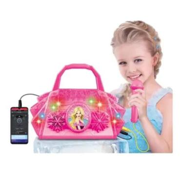 Imagem de Bolsa com microfone portátil com som e luz - dm toys