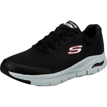 Imagem de Skechers Sport Arch Fit-232040 Tênis de corrida masculino, tamanho 40, preto e branco, Preto/branco, 8.5 X-Wide