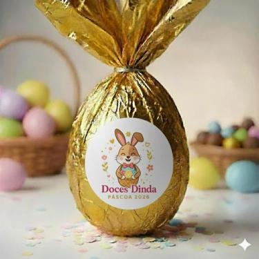Imagem de Ovo de Pascoa Tradicional com Bombons Doces Dinda Recheado, 1 kg