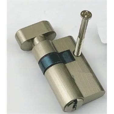 Imagem de Fechadura de vidro cilíndrica altura assimétrica 32 mm comprimento 50 mm fechadura de porta de vidro sem moldura 5 chaves 1 peça (tipo A)