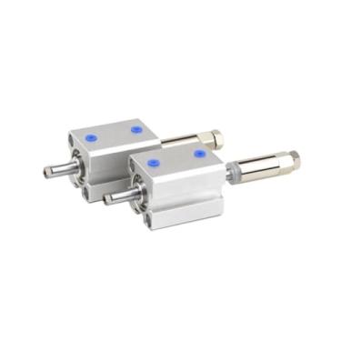 Imagem de SDAJ12/16 Pistão de Dupla Ação Liga de Alumínio Curso Ajustável Cilindro Pneumático de Ar Fino Compacto, Curso 20-50mm (SDAJ16x50-30)