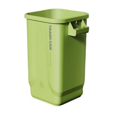 Imagem de Caixote do lixo de plástico, lata de lixo de grande capacidade de 23/32L com alça robusta, lata de lixo moderna aberta para cozinha doméstica, 2 caixote do lixo/verde/verde/s