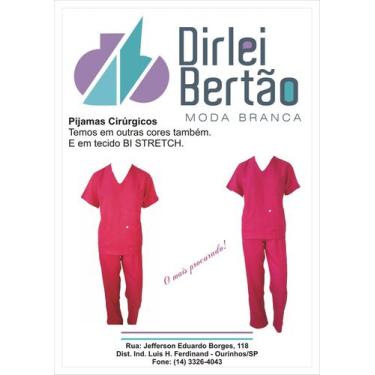 Imagem de Conjunto Cirúrgico Pink Gabardini 100% Poliester Ref:624-14 - DIRLEI B