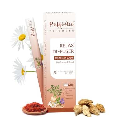 Imagem de Caneta difusora de ervas para acalmar e relaxar com Ashwagandha, raiz de maca, açafrão, camomila e hortelã-pimenta, tudo natural – 600 usos solução portátil para relaxamento de bem-estar