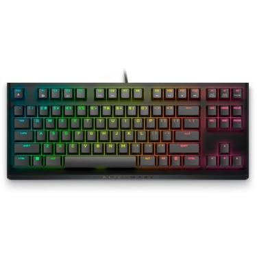 Imagem de Teclado Mecânico Gamer Dell Alienware AW420K, RGB, TKL, Cherry MX Vermelho, USB, 580-BBJZ-Unissex