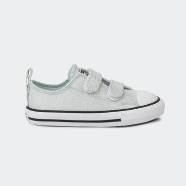 Imagem de Tênis Casual Infantil Converse Chuck Taylor All Star 2v Prism Glitter Cinza-Masculino