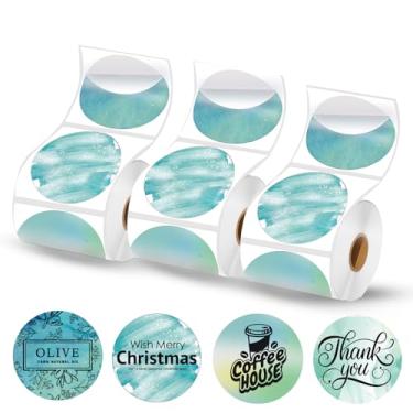 Imagem de Etiquetas térmicas redondas de 5 cm, etiquetas para impressora M110 M108 M220 M260 M120 M221 Print Master Label Refil, etiquetas de impressora térmica circular para Marklife P50 Clabel 221B, T50, 430