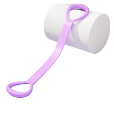 Imagem de Faixa de resistência fitness em forma de 8 faixas elásticas para exercícios físicos para casa corda de puxar de borracha yoga treinamento exercício equipamento de academia (Roxo)