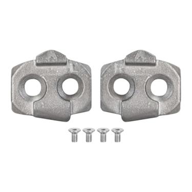 Imagem de Baoblaze 2x Travas para Sapatos de Ciclismo com Parafusos de Montagem, Hardware de Manutenção, Antiderrapante para de Pedais com Trava Automática, Uso