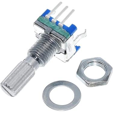 Imagem de Codificador rotativo 10 peças cabo de ameixa 15 mm 20 mm interruptor de codificação de codificador rotativo / EC11 / Potenciômetro digital com interruptor de 5 pinos (cor: 20 mm)