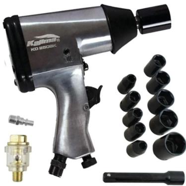 Imagem de Chave Impacto 1/2 Parafusadeira Pneumática 17Pcs
