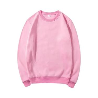 Imagem de Camiseta Feminina Solta De Manga Longa, Estilo Coreano, Casual, Confor