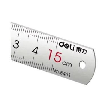 Imagem de Régua De Metal De Precisão Com Marcação Clara Para Artesanato E Mediçã