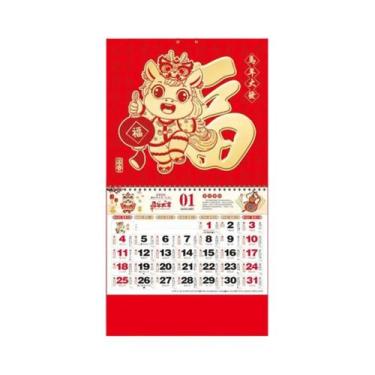 Imagem de Calendário De Parede Lunar Chinês 2026 Do Ano Do Cavalo Com Páginas De