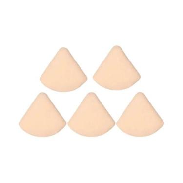 Imagem de Esponja De Maquiagem Macia De Uso Duplo, Formato Redondo, Quadrado E T