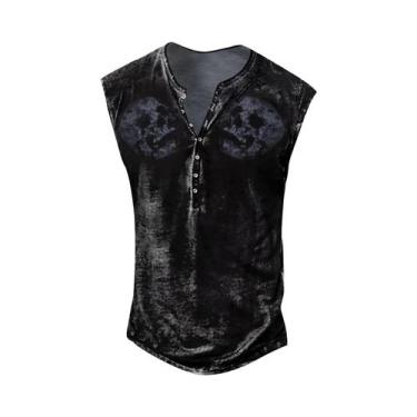 Imagem de Camiseta Masculina De Tamanho Grande, Casual, Respirável, Sem Mangas, 