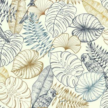 Imagem de Papel De Parede Sejours Et Chambres Tropical 51193401 - Rolo 10m X 0,53m