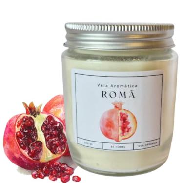 Imagem de Vela artesanal aromas peculiares (Romã)