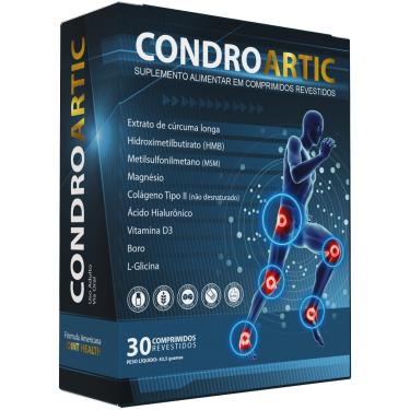 Imagem de Condro Artic MSM Metilsulfonilmetano Curcumina Colágeno Tipo 2