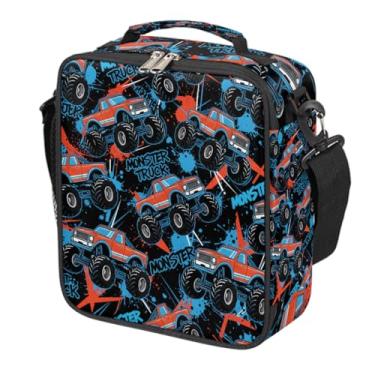 Imagem de Lancheira para meninos, lancheira infantil isolada para escola, creche, piquenique, viagem, reutilizável, à prova de vazamento, para crianças Bento, presentes de volta às aulas (caminhão de carro