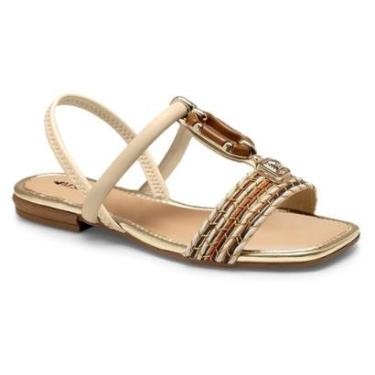 Imagem de Sandália Rasteira Mississipi Feminina Tiras Trançadas MF302-Feminino