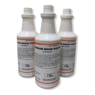 Imagem de Kit C/3 Lustra Móveis Profissional Wood Polish 1lt Spartan