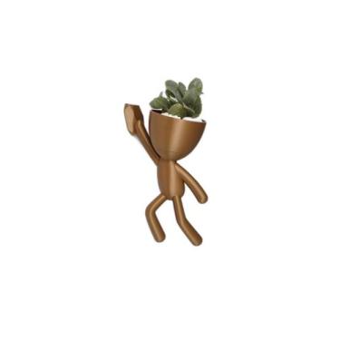 Imagem de Vasinho Para Decoração de Parede P - Bob Pendurado - Galanta, Dourado