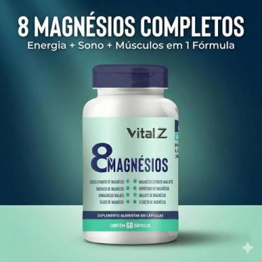 Imagem de 8 Magnésios  8 Tipos em 1 Fórmula  60 Cápsulas - VITAL Z