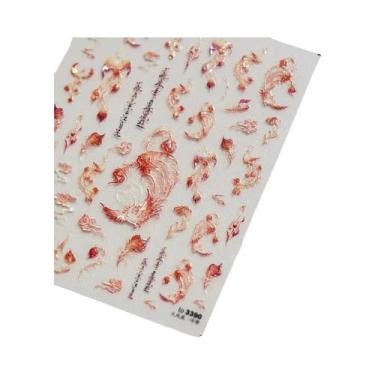 Imagem de Adesivos De Unhas Com Asas De Borboleta Pretas E Roxas, Decalques De M