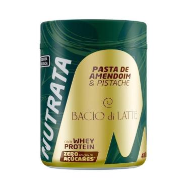 Imagem de Pasta de Amendoim com Whey 400g Pistache Baccio Di Latte Nutrata-Unissex