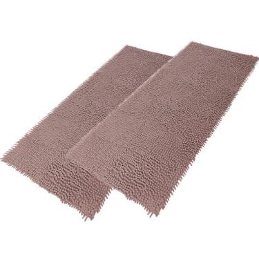 Imagem de Kit 2 Tapete De Banheiro Bolinha Microfibra Antiderrapante Poliéster 0