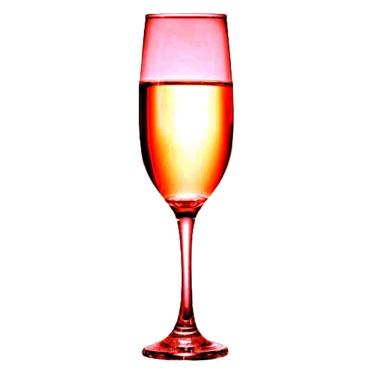 Imagem de Taça para Champagne em Vidro Ruvolo One Vermelha 200ml