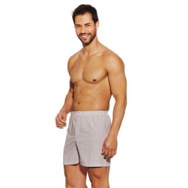 Imagem de Cueca Samba Canção Presidente B272 Algodão - Plus Size, Preto, XGG