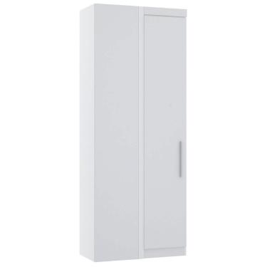 Imagem de Guarda Roupa De Canto Reto 90cm 1 Pt Alpes Luciane Móveis Branco Pf-branco Pf