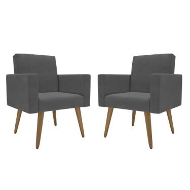 Imagem de Kit 2 Poltronas Decorativas para Sala de Estar e Recepção Lina - Móvei