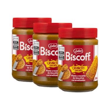 Imagem de Pasta Belga Biscoito Lotus Biscoff Crunchy Kit 3 Potes 380g, 790832091