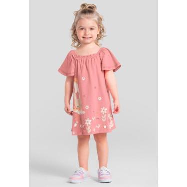 Imagem de Vestido infantil menina de coelhinho com glitter Brandili